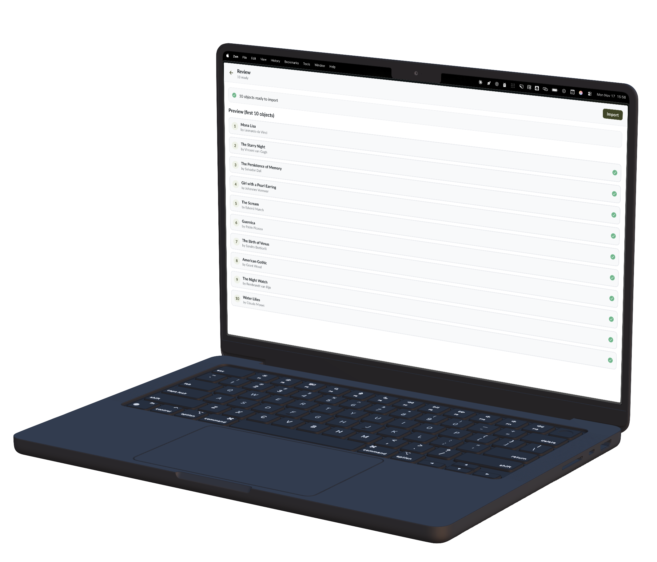 Condition Reports on the desktop